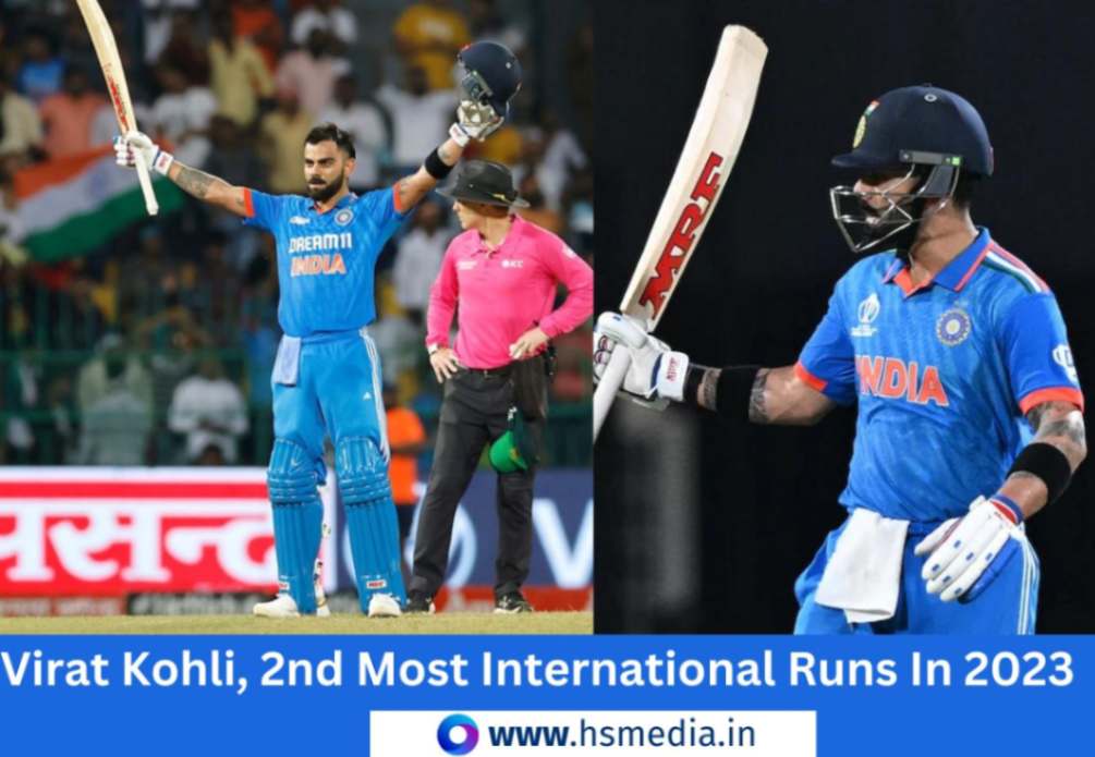 Virat Kohli becomes 2nd player with most runs in 2023 in international cricket. 