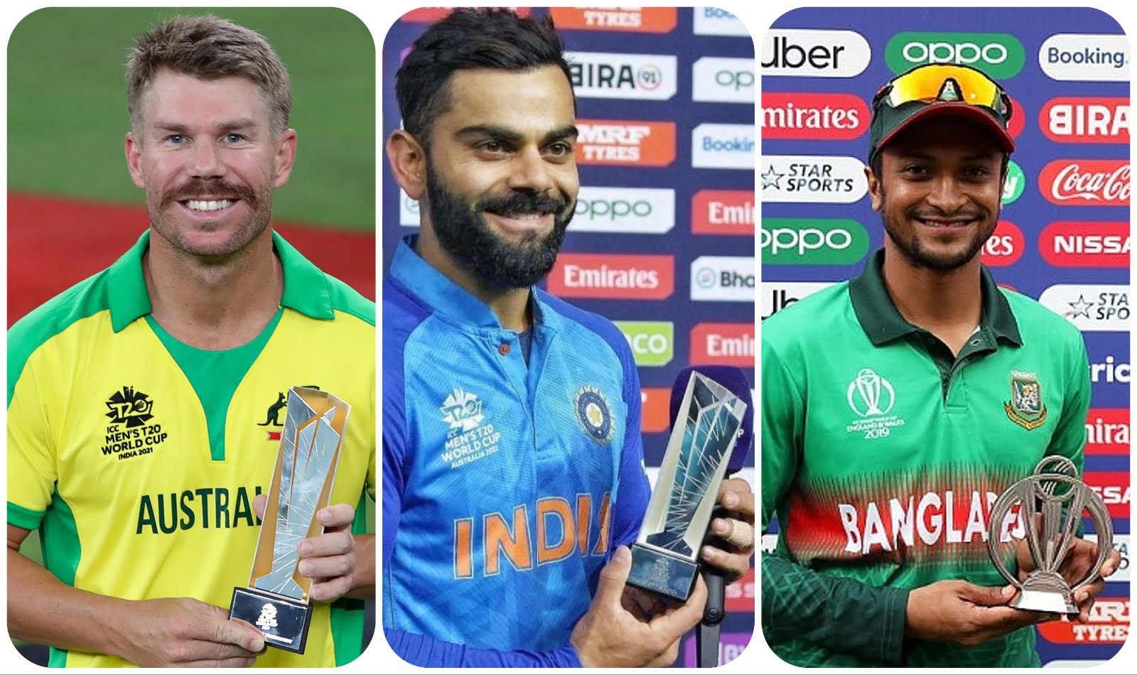 detail explanations of the players who has the most man of the series in cricket