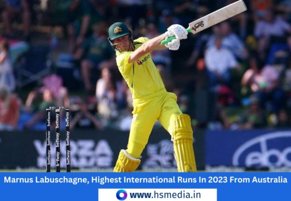 Marnus Labuschagne became the highest run scorer in 2023 in all formats for australia. 