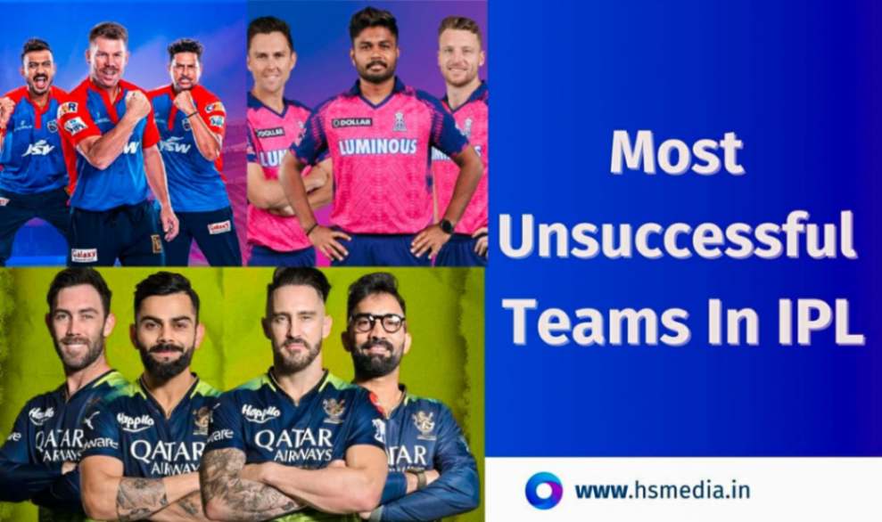 it is a detailed overview about the unsuccessful teams of ipl.