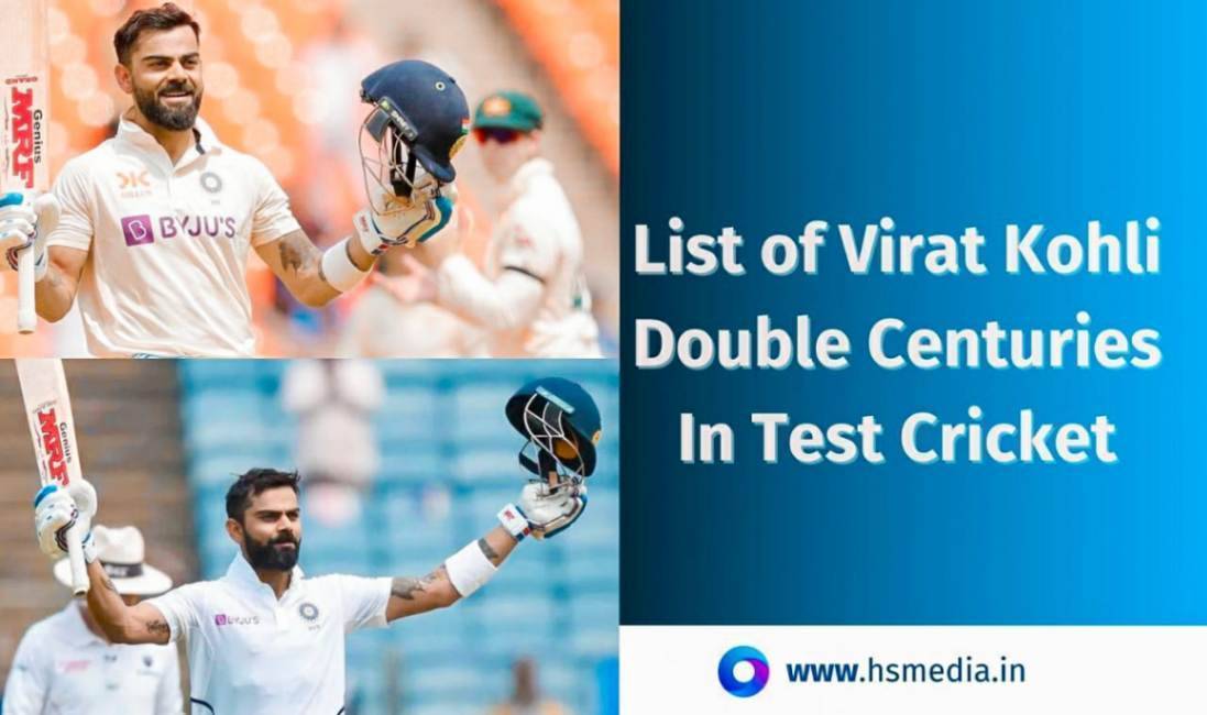 this article is about Virat Kohli double centuries in test cricket.