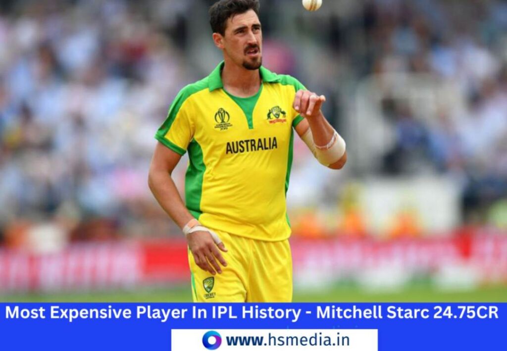 the ipl most expensive player is Mitchell Starc.