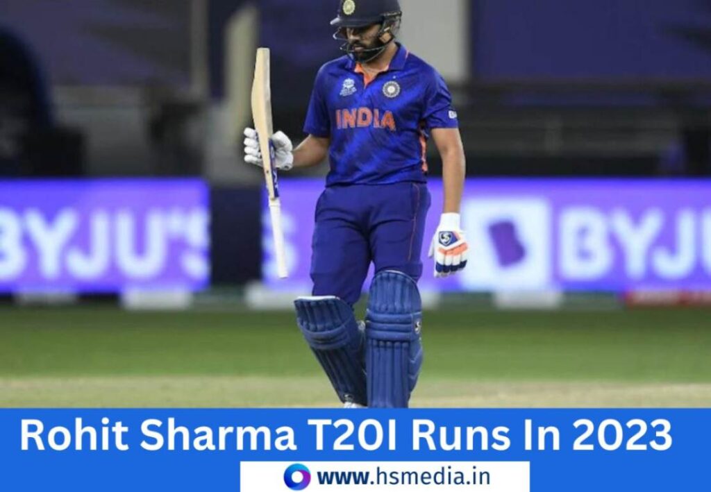 T20i runs of Rohit Sharma in 2023.