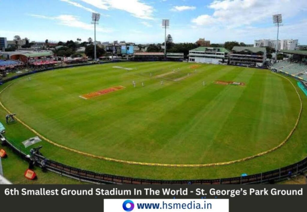 St. George's cricket stadium is the 5th smallest in the world.
