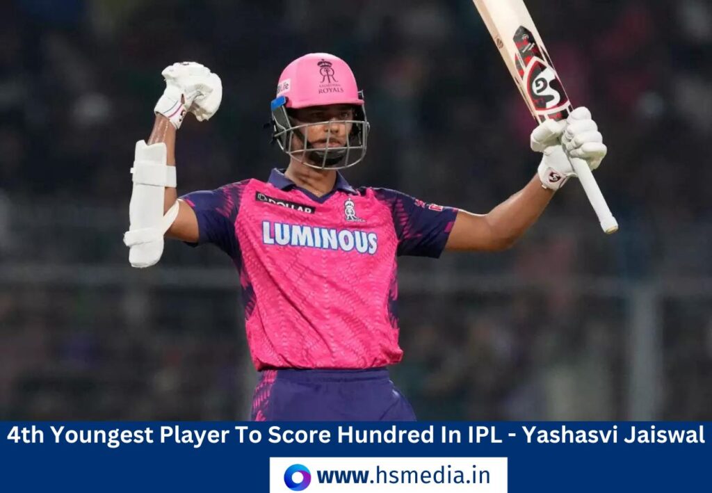 4th youngest ipl player who made century.