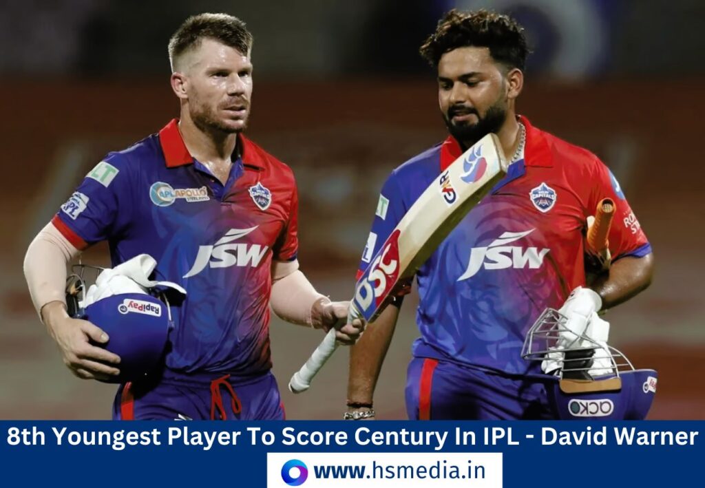 8th youngest player to score ipl century,