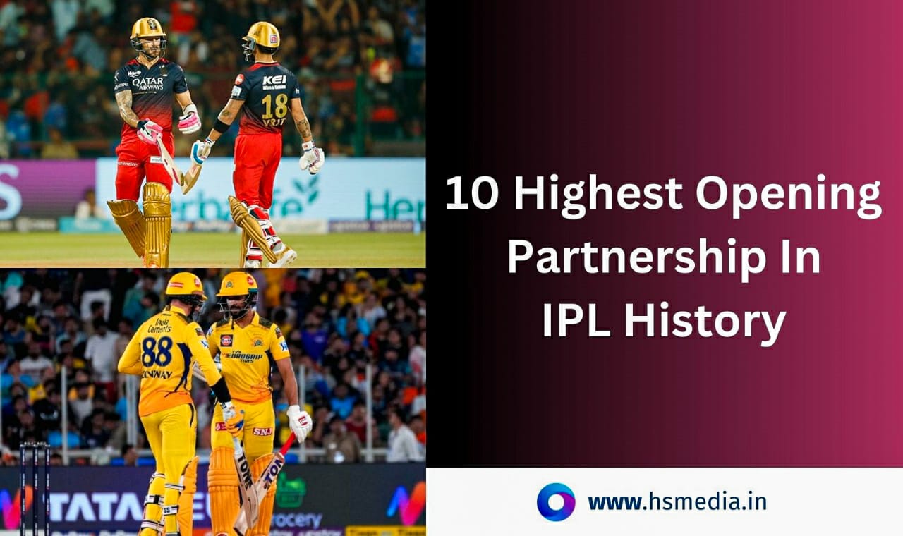10 Highest opening partnership in IPL History.